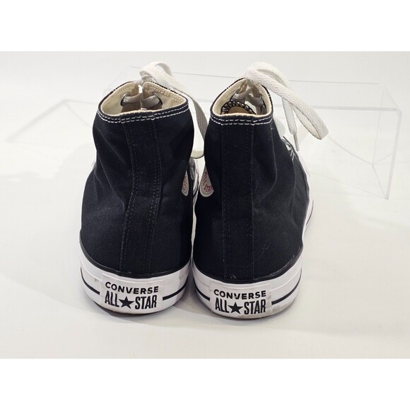 M13/W15 Converse Chuck Taylor All Star Black White Canvas High Top Sneaker Shoes - Picture 5 of 8